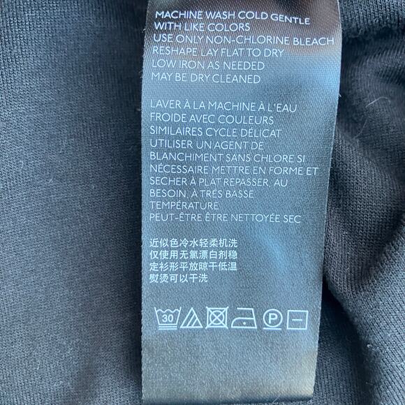 Maeve Anthropologie Dress Sz M Black Sleeveless Cowl Neck Jersey Classic Casual - Picture 12 of 13